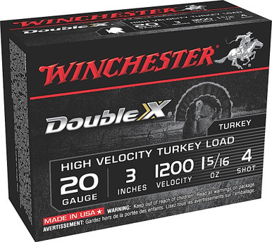 Winchester Double X High Velocity Turkey 20 Gauge 1 5/16 oz 4 Shot