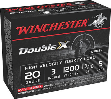 Winchester Double X High Velocity Turkey 20 Gauge 1 5/16 oz 5 Shot