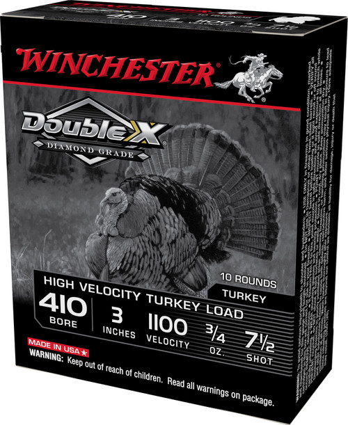 Winchester Double X Diamond Grade High Velocity 410 GA 3/4 oz 7.5 Shot