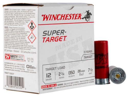 Winchester Super-Target Light Target 12 GA 1 oz 7.5 Shot TRGT13507