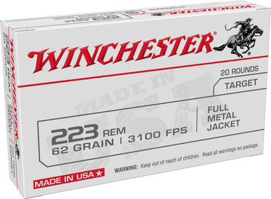 Winchester USA .223 Rem 62 Grain Full Metal Jacket