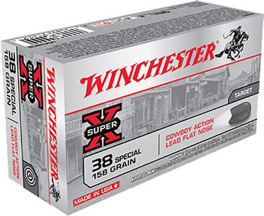 Winchester USA 38 Special 158 Grain Lead Flat Nose