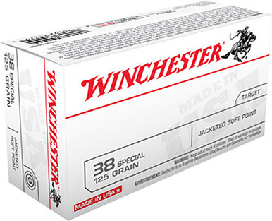 Winchester USA 38 Special 125 Grain Jacketed Soft Point