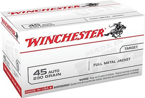 Winchester USA 45 ACP 230 Grain Full Metal Jacket USA45AVP