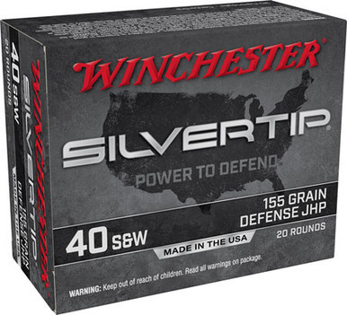 Winchester Silvertip 40 S&W 155 Grain Silvertip Jacket Hollow Point