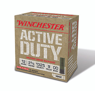 Winchester Active Duty 12 Gauge 9 Pellets 00 Buck Shot