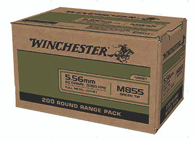 Winchester USA Green Tip 5.56 NATO 62 Grain Full Metal Jacket
