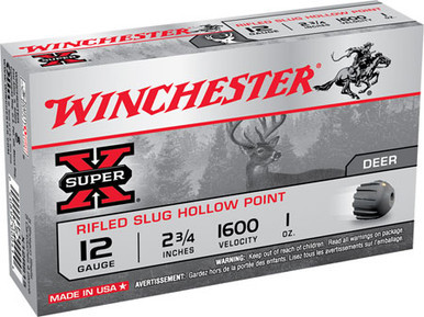 Winchester Super X 20 Gauge 3/4 oz Rifled Slug Shot