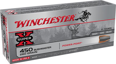 Winchester Super X 450 Bushmaster 260 Grain Power-Point