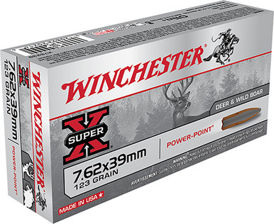 Winchester Super X 7.62x39mm 123 Grain Power-Point