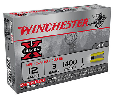 Winchester Super X 12 Gauge 1 oz BRI Sabot Slug Shot