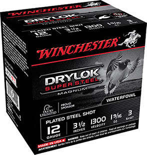 Winchester DryLock Super 12 Gauge 1 9/16 oz 3 Shot