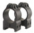 Warne Maxima Vertical Scope Rings Medium 1" Black Steel