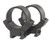 Warne Maxima Rimfire Scope Rings Medium 1" Black Steel