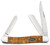 Case Yellow Curly Oak 2.57" Medium Stockman Folding Knife