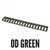 ERGO Picatinny Rail Cover OD Green view 2