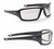 Walker's Forge Full Frame Shooting Glasses With Case Clear GWP-IKNFF2-CLR