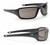 Walker's Forge Full Frame Shooting Glasses With Case Smoke view 2