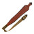 Allen Debossed Horns Dual Point Sling Brown 8391