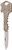 SOG Folding Key Knife Brass