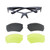 Allen Ion Ballistic Shooting Glasses 3 Lens Set Black view 2