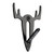 Allen Steel Trophy Wall Hook 1/8" Thick Black view 2