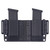 Rounded OWB Kydex Double Maganize Holster Carbon Fiber view 2