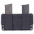 Rounded OWB Kydex Double Maganize Holster Black