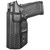 Rounded Smith & Wesson M&P Shield 380 EZ IWB Kydex Holster Carbon Fiber view 4