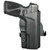 Rounded Taurus G3C OWB Kydex Paddle Holster Carbon Fiber view 3
