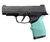 Hogue Handall Beavertail Grip Sleeve Aqua view 2