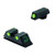 Meprolight Tru-Dot 3 Dot Tritium Square Front, Square Notch RearPistol Sights for Glock 17