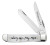 Case Worry Less, Pray More 2.7"/2.8" Clip/Spey Folding Knives Bone 60869