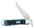 Case Pocket Worn Peach Seed 2.7" Clip Folding Knives Blue Bone