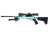 Ruger 10/22 Tactical 22 LR 16.1" Robins Egg Blue & Vortex Copperhead Riflescope Kit