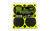Pro-Shot Splatter Shot 3" Adhesive Stickers Target Green