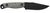 Half Face Blades Crow Scalper Fixed Steel Armory Black 4"