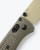 Benchmade Bugout Folding Stainless Steel Desert Verde 3.25" view 4