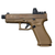 Glock 19X MOS 9mm 4.52" FDE & Trijicon RMR Type 2 2x16mm 1x 3.25 MOA Red Dot Kit view 2