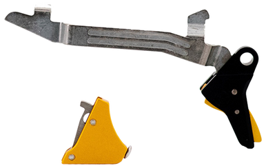 Timney Triggers Alpha Competition for Glock 17,19,44 Gen5 Straight Trigger with 3 lbs Draw Weight Gold