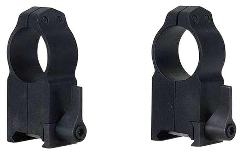 Warne Maxima Vertical QD Scope Rings Ultra High 1" Black Steel