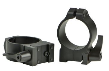 Warne Maxima QD CZ 527 Scope Rings Medium 30mm Black Steel