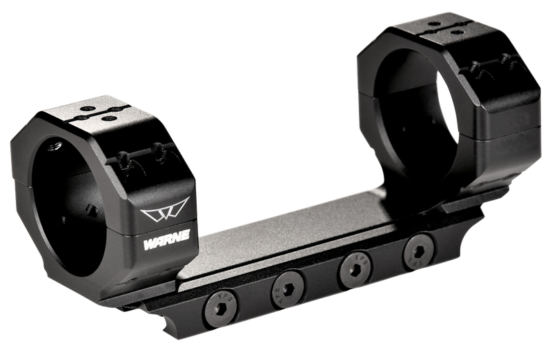 Warne Skyline Scope Cantilever Mount 30mm For Rifle w/ Picatinny Rail Medium Black
