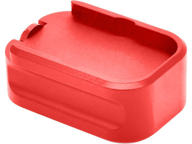 Warne Glock Model 19/23 Magazine Extended Base Pad Red