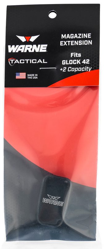 Warne Glock Model 42 Magazine Extension +5 Rounds Black