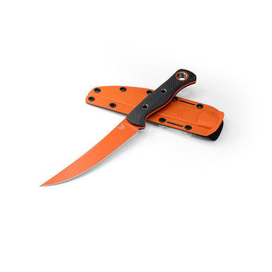 Benchmade Meatcrafter 6.08" Trailing-Point Orange/Black