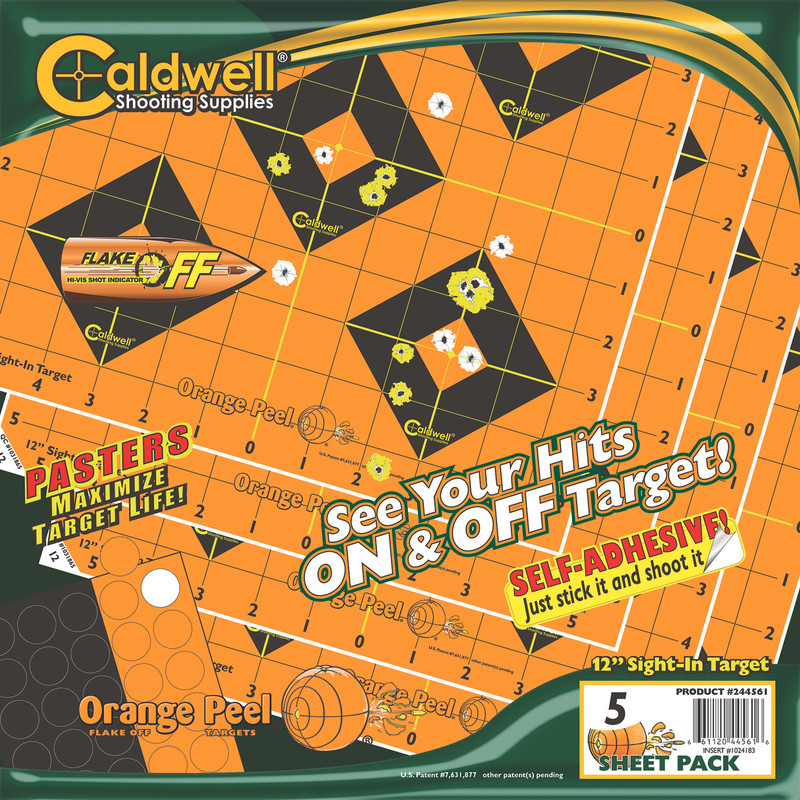 Caldwell OP Sight-In 12" 5 Pack Target Orange
