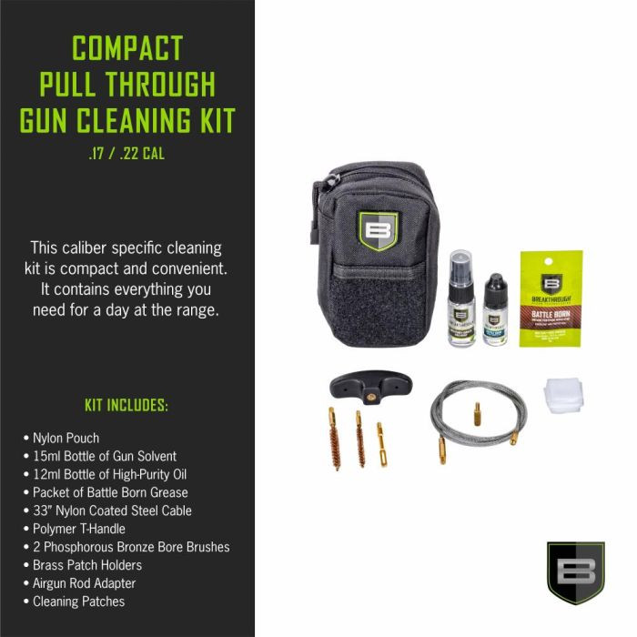 Allen Compact Pull Through Cleaning Kit Black