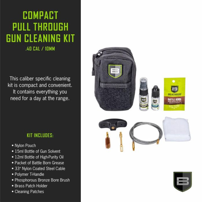 Allen Compact Pull Through Cleaning Kit Black
