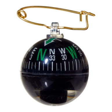Allen Pin on Ball Liquid Filled Compass Ball Black